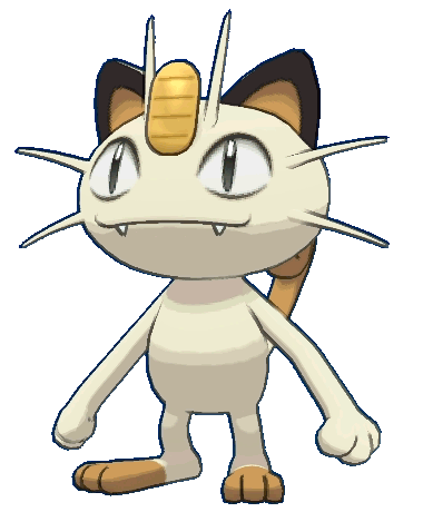 #52: Meowth - Normal Type. 